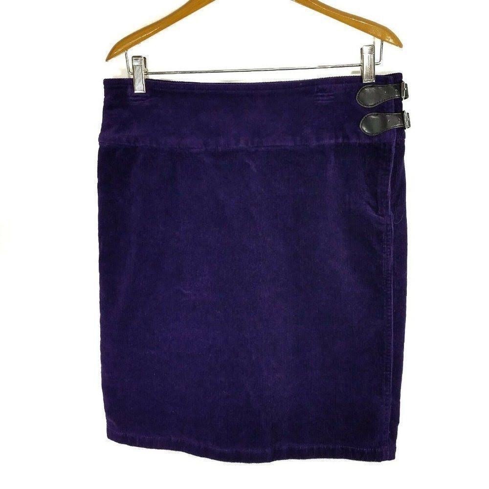 American Living Purple Corduroy Skirt